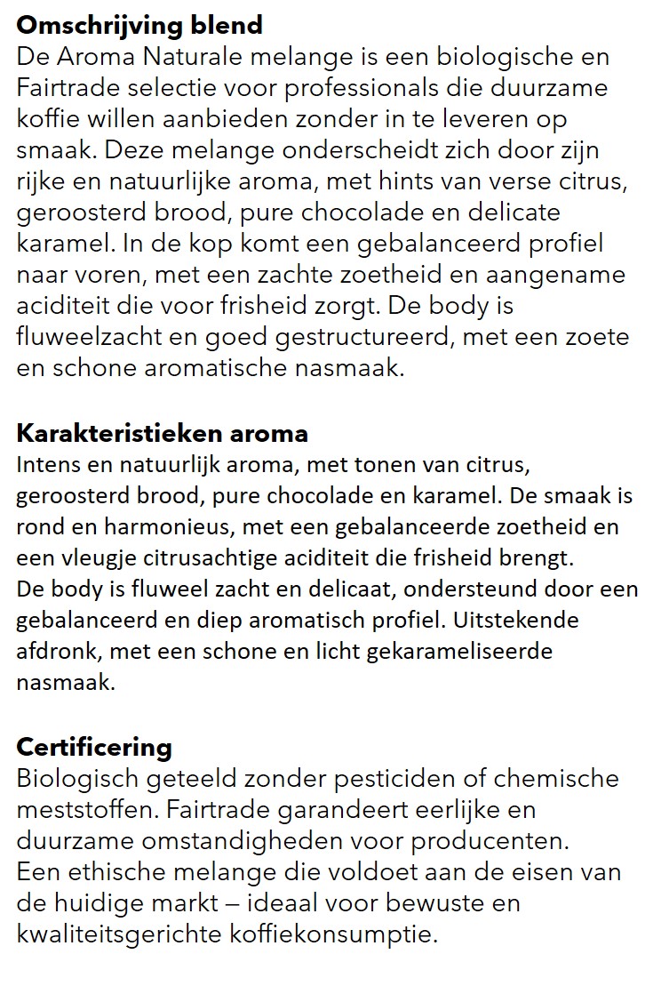 beschrijving bio naturale